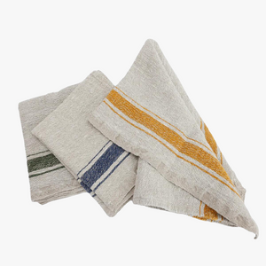 linen napkins with stripes
